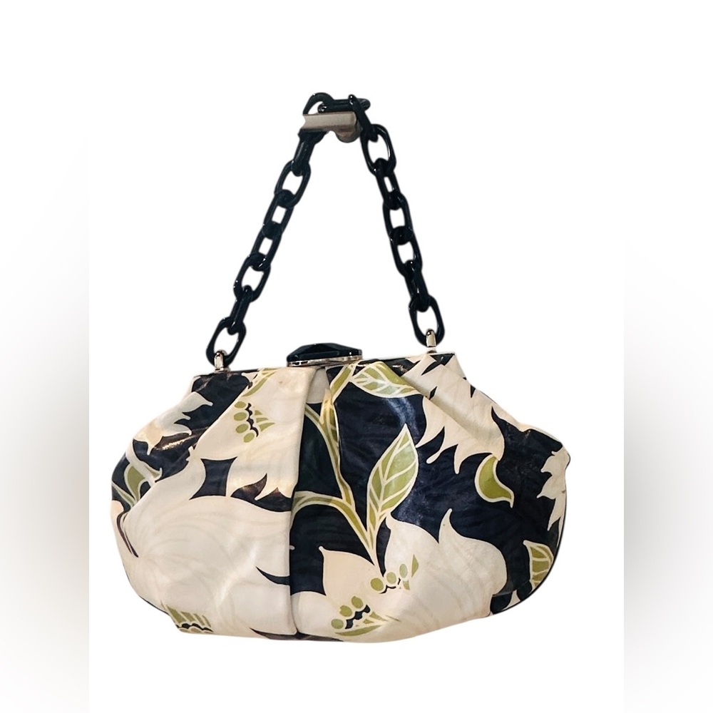 Vintage Rare Escada Floral Design Hobo Shoulder Bag